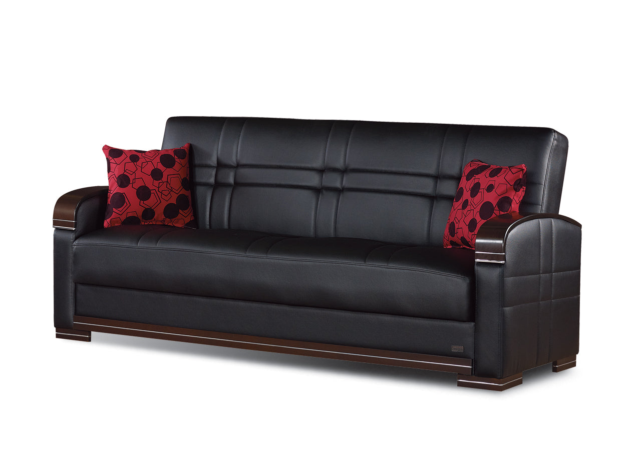 Georgetown Plush Leather Sofa Bed