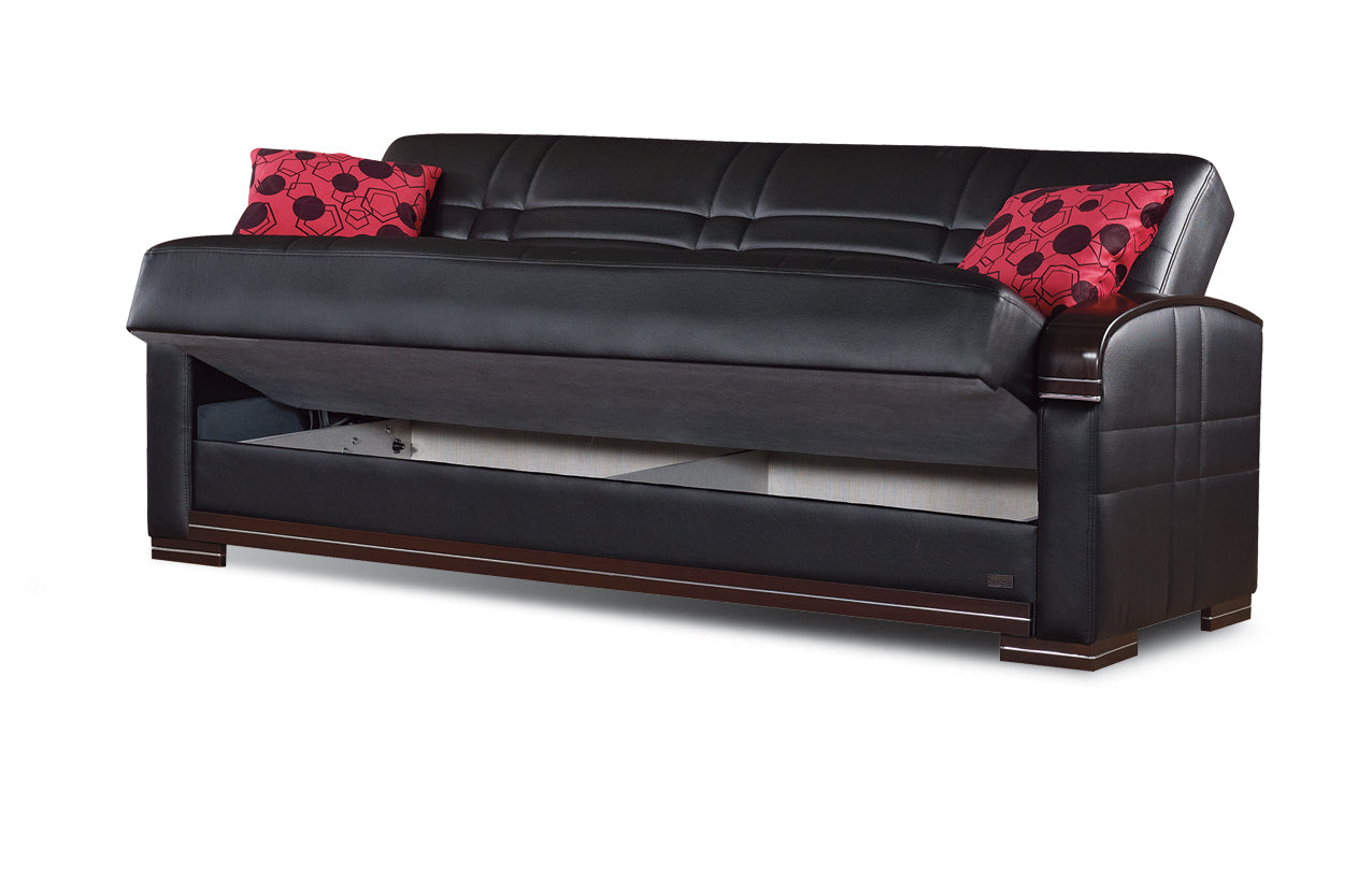 Georgetown Plush Leather Sofa Bed